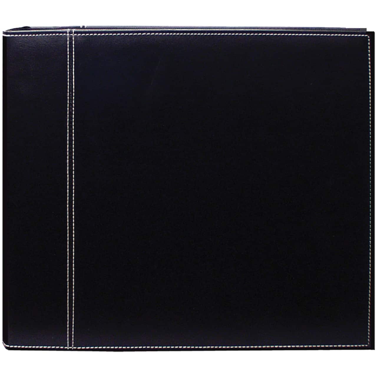 Pioneer® 3-Ring Black Sewn Cover Album, 12" x 12"